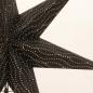 Preview: Rojana Silber - Faltbarer Leuchtstern, Weihnachtsstern aus Papier mit 7 Zacken, 60 cm
